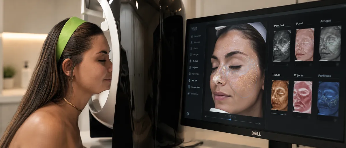 Estudio de la piel con el sistema Visia en Clínica Díaz Caparrós