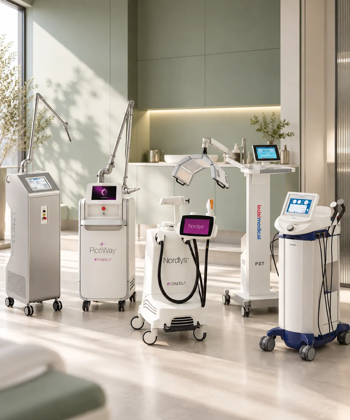 Equipos de láser médico y aparatología de la Clínica Díaz Caparrós en Cartagena